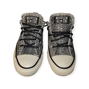 Converse Kids Black and White All Star Shoes